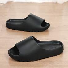 2026 New Comfortable EVA Thick Sole Non-Slip Coconut Slippers, Suitable For Indoor, Outdoor, Men And Women - Black - View 5