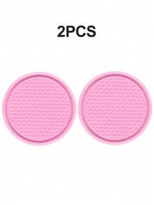 4pcs/2pcs/1pc Universal Car Anti-Slip Cup Holder Mat, Embedded Silicone Cup Pad, Car Interior Accessory Set (7cm/2.75 Inch) - Style a - View 27
