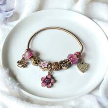 10 piezas Pulsera DIY de bobina, brazalete de alambre espiral expandible de apertura y cierre, pulsera de resorte de memoria, accesorio de joyería ajustable con cuentas, regalo para amigos, Día de San Valentín, artesanía familiar - Multicolor - Ver 12