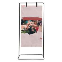 Black, Rectangular Wedding Sign Stand With Round Tube, Height-Adjustable, Freestanding Stand, Banner Holder, For Welcome Signs, Posters, Seating Plans And Party Decorations, 175 * 80 * 50 Cm - Black - View 9