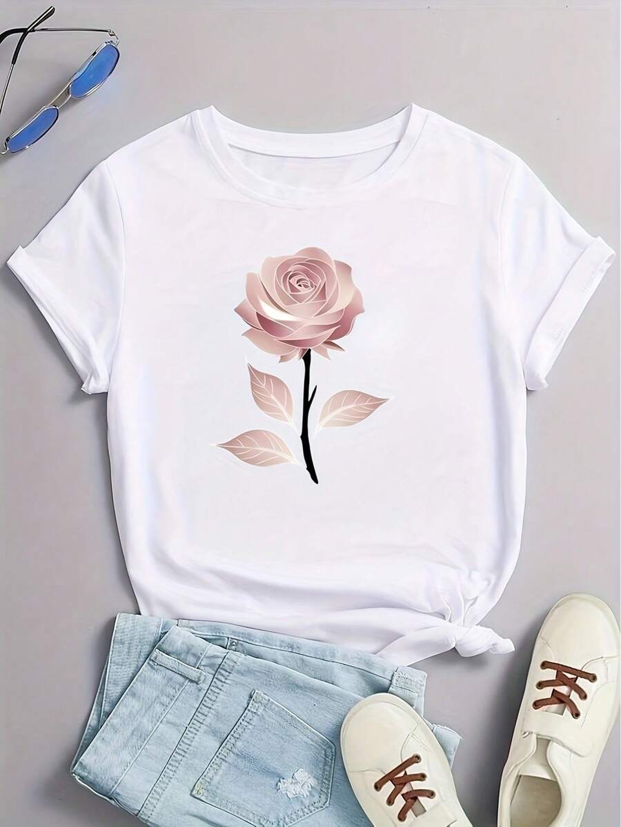 deyin Women T-Shirts - White - View 1