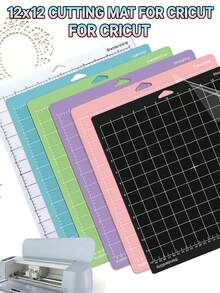 Thảm cắt 12x12 inch - Thảm vải mỏng, chắc chắn, tiêu chuẩn, dùng cho vinyl, bìa cứng, may vá, tương thích với máy Maker. - thảm cắt - Xem 12