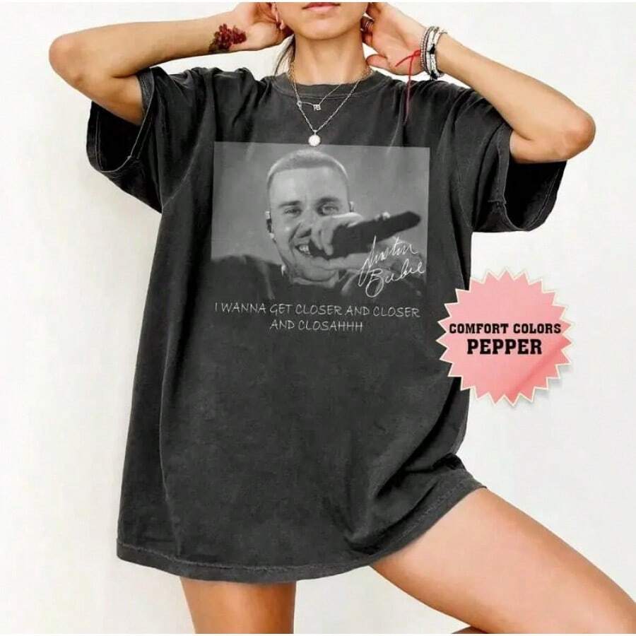Justins Biebers Swag Album T Shirts Cotton Tops Leisure Short Sleeve Round Collar TeesBieber Live DAISIES Vintage Shirt, Retro Music T-Shirt, Tour 2026 Tee - 胡椒 - 查看 1