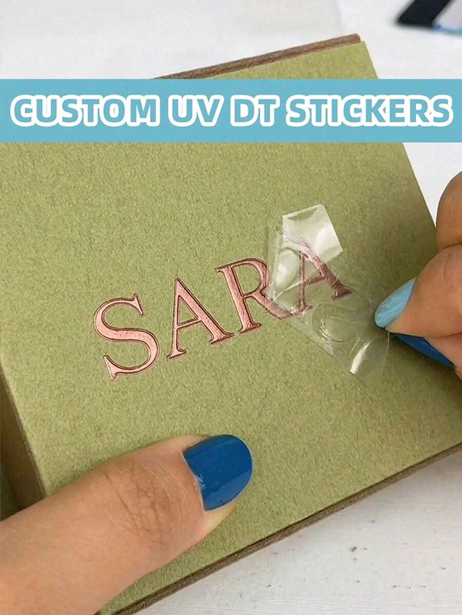 Custom Text Stickers & Personalized Labels: Customized Logo Label,These Versatile Stickers Can Be Applied To Spice Jars,Wedding Bubble Label Sticker,Or Snack Storage Containers.Suitable For Anniversary, Valentine's Day, Wedding, Housewarmingg - Multicolor - View 1