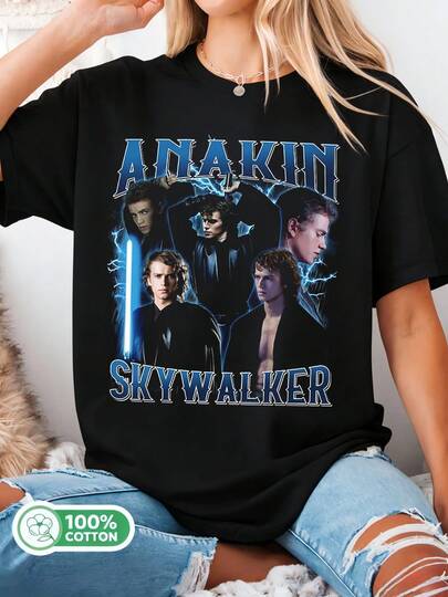 Retro-T-Shirt, T-Shirt, Film-T-Shirt für Damen und Herren, Geschenkidee für Galaxy Edge-Fans