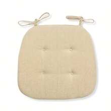 1pc Universal Linen Thickened Chair Cushion, Breathable For Home & Student Use, Suitable For All Seasons - one-size - View 8