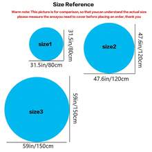 1PC Style Round Pet Mat - Waterproof, Non-Slip, And Wear-Resistant - Multi-Size Floor Mat For Indoor Cats And Dogs - Multicolor - View 2