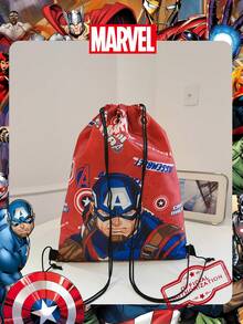 Marvel 1个漫威官方授权图案抽绳背包，运动健身包，大容量购物袋，轻便收纳袋，非常适合男孩/学生，是旅行、运动、海滩、度假、日常使用、郊游、购物、返校的理想之选。 - 彩色 - 查看 11
