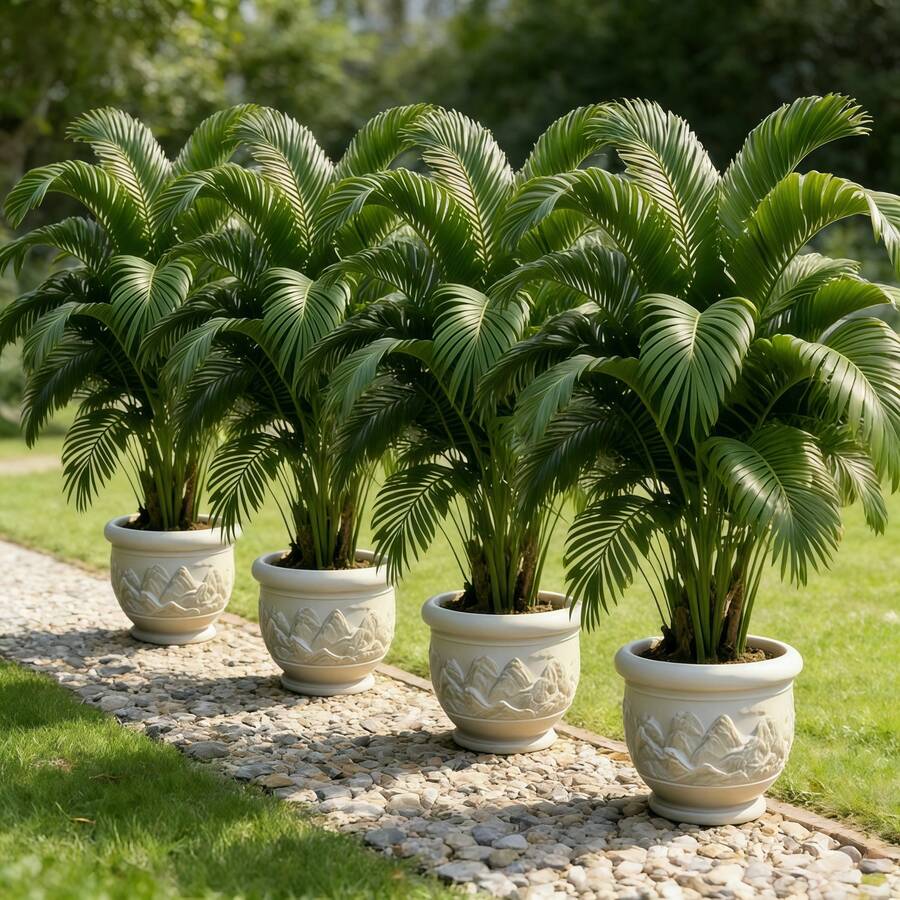 1/2/3/4/5/6 件套装,包含各种大型人造植物——招财树和天堂棕榈,免维护宽叶热带雨林装饰树,适合户外使用,全年室内/室外盆栽植物,北欧风格仿真树,适用于婚礼、酒店、花园、露台、慕尼黑啤酒节、巴士底日、祖父母节、母亲节、父亲节装饰,现代绿色叶子地面摆放摄影道具。 - 綠色 - 查看 1