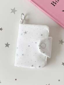 1pc Cute Star Pattern Portable Travel Coin Purse, With Zipper Pouch For Convenient Storage Of Coins, Earphones And Daily Small Items, Sweet Star Design Suitable For Women, Students And Daily Use, Also Can Be Used As A Gift - Storage Bag - View 14