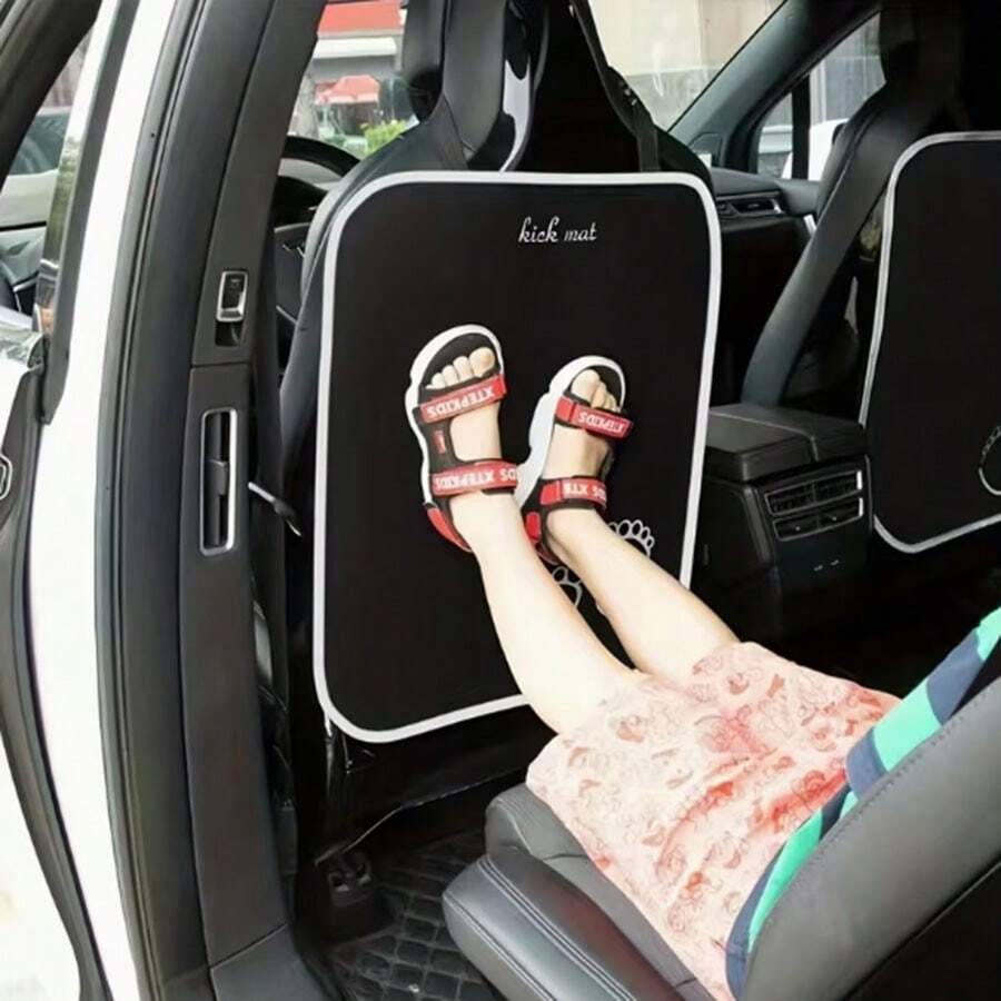 1 miếng bảo vệ lưng ghế ô tô, thảm chống đá, bảo vệ chống trầy xước ghế. - tấm đệm đá - Xem 1
