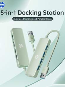 HP DHC-CT100D 四合一 Type-C 扩展坞，支持 4K HDMI 投影、PD 快充、USB 2.0 集线器适配器和转换器，兼容苹果 MacBook 及所有 Type-C 笔记本电脑，玫瑰红 - 查看 2