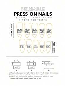 24Pcs Fashion Short Almond Shape Nail Nails Brown Red Smudge Solid Press On Nails Acrylic Nails Fake Nails Nails Manicure Set Detachable Full Cover Long Lasting Includes 1Sheet Adhesive Tabs & 1Pc Mini File Perfect For Everyday Wear Nail Supplies NailsValentine's Day Gift For Her - 彩色 - 查看 5