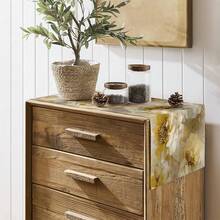 1 pieza Camino de mesa de estilo de arte moderno, con elementos florales grandes, adecuado para todas las estaciones. Se puede usar en la mesa de comedor, mesa de centro, aparador, soporte de TV, tocador, mesita de noche, así como para bodas, tardes de té, fiestas de cumpleaños, reuniones festivas y otras ocasiones. - Multicolor - Ver 5
