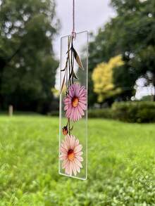 10pcs Acrylic Flower Shaped Bookmarks With Tassels, Transparent Floral Bookmarks In Multiple Colors, Learning Supplies, Office Stationery, Suitable Gift For Readers And Students - Flower-shaped Bookmark - View 10