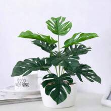 Cây Monstera nhân tạo cỡ lớn 60-86cm, cây cọ giả, cây tre lưng rùa bằng nhựa, cây cảnh nhiệt đới mô phỏng, thích hợp cho nhà cửa, sân vườn, văn phòng, tiệc tùng, đám cưới, ngày Valentine, lễ tốt nghiệp và các dịp khác. - Nhiều màu - Xem 6