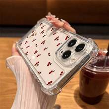 Cherry Transparent Case Cover For IPhone 11 14 15 16 12 17 13 Pro Max 7/8 Plus - Popular Product - 白色 - 查看 2