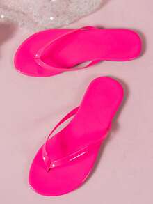Sandali infradito piatti da donna taglie forti, sandali estivi da spiaggia aperti in stile romano intrecciato, eleganti in stile francese, casual da spiaggia, bianchi, beige, neri, arancioni, gialli, viola, grigi, oro, argento, blu, verdi, pesca, marroni, stampa leopardata, per occasioni formali, vacanze, stile nautico, decorati con strass, in materiale di tela, comodi sandali piatti infradito da spiaggia - Rosa Rossa - Visualizzare 5