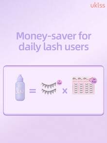 ukiss 50ml False Eyelash Cleanser,Quick-Dissolve Glue, Harmless To Fabrics, Softens Lashes, Mild Ingredients,No Damage To Lashes, Suitable For Sensitive Eyes,Quick Dissolution,Deep Clean, Removes Sebum & Makeup Buildup - Mauve Purple - View 4