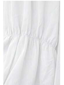 Blusa Elegante con Volantes en Cascada y Puños Elásticos. - Blanco C8093 - Ver 4