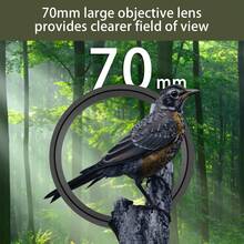 Ống nhòm đơn thị kính độ phóng đại cao 25-75x70mm, ống nhòm zoom, thấu kính quang học, thích hợp cho quan sát chim, đi bộ đường dài, cắm trại, quan sát động vật hoang dã, quan sát trường bắn, thị kính lớn 70mm. - A - Xem 8