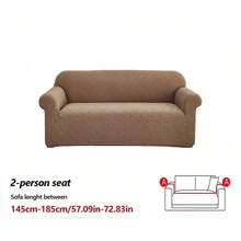 Premium Minimalist Jacquard Sofa Cover, Soft & Skin-Friendly, 360° Full Coverage Elastic Sofa Slipcover With Foam Fixing Strips For Enhanced Non-Slip, Machine Washable - Camel - View 14