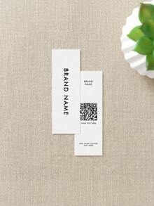 Bộ 10/20/30 nhãn hiệu và thẻ treo tùy chỉnh, nội dung và mã QR có thể tùy biến, kiểu dáng tối giản, phù hợp cho quần áo, thương hiệu, quà tặng và trang trí. - nhiều màu - Xem 7