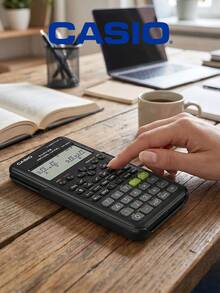 Casio Calculadora para estudiantes, adecuada para estudiantes y trabajadores de oficina - Negro - Ver 2