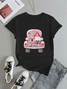 deyin Women T-Shirts - Black - View 3