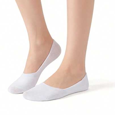 10/5 Pairs Summer Men's Boat Socks, Thin Solid Color Invisible Socks
