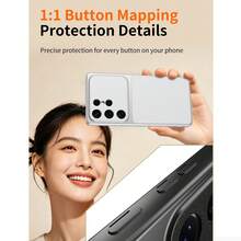 荔枝纹皮革手机壳，带挂绳，兼容三星Galaxy S26 S25 S24 S23 S22 S21 Ultra Plus FE、A37 A57 A17 A56 A36 A26 A16 A55 A35 A15 A54 A53，磨砂保护套 - 黑色 - 查看 6