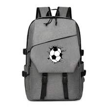 1 Football Printed Backpack - Lightweight Backpack With Adjustable Shoulder Straps, Zipper Closure, Large Capacity Main Compartment, Suitable For Travel And Daily Use - Perfect Holiday Gift, Essential For Travel, Fun Design, Sturdy Shoulder Straps - one-size - View 12