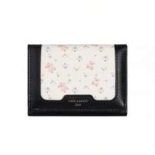 Korean Style Minimalist Printed Patchwork Short Wallet, Women's Niche Multi-Card Holder ID Case Card Pouch Cute Portable Coin Purse - Multicolor - View 13