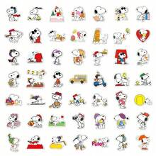 Peanuts 50pcs Authentic Cute Aesthetic Sticker Pack, Suitable For Laptop, Skateboard, Luggage, Water Bottle, Kawaii Decoration - 50pcs - View 5
