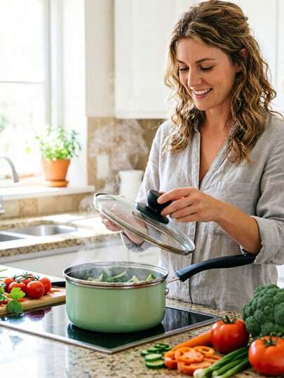 Nồi nấu sữa chống dính, nồi nấu thức ăn cho trẻ em, nồi nấu mì ăn liền, nồi nấu canh nhỏ, thích hợp cho bếp điện và bếp ga, dụng cụ nấu ăn chống dính.