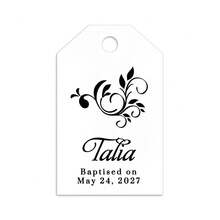 50pcs Personalized Gold Foil Baptism Labels, Customizable With Name And Date, Multiple Sizes Available, Suitable For Boys And Girls, Gift Packaging Labels - Multicolor 4 - View 6