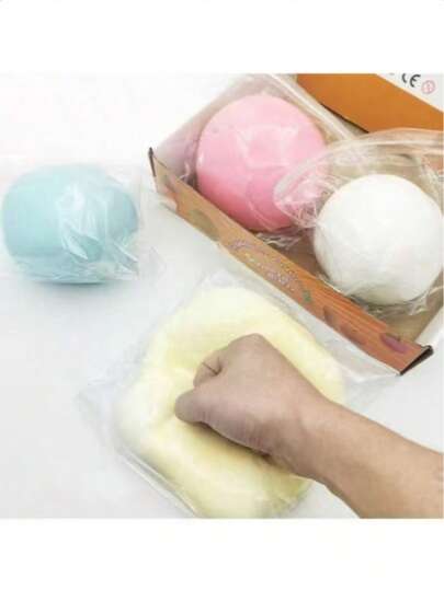 10cm Large Squishy Liquid Cheese Ball Toy, High Elasticity Sensory Toy, Soft Mochi Filled Large Liquid Ball Stress Relief Toy, Autism Sensory Toy, Large Slow Rebound Squeeze Toy, Extra Large Liquid Stress Relief Toy, Slime Squeeze Toy, Surprise Gift, Birthday Gift, Christmas Gift, Perfect Gift, Gift Toy
