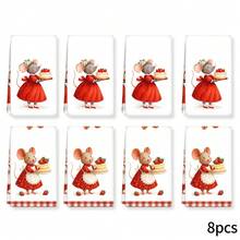 2pcs Cute Towel Set - Decorative Dish Towels, Super Absorbent Microfiber, Machine Washable, Suitable For Holiday Decor, Cooking, Baking, Housewarming Gifts And Cleaning, Fit For Kitchen, Bathroom, Toilet - Multicolor - View 13