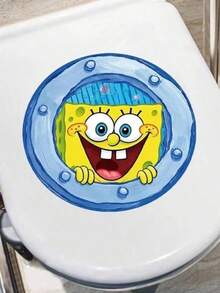 SpongeBob SquarePants 1pc Square Pants Wall Sticker, Peel And Stick Wallpaper For Window, Wall, Bathroom, Bedroom, Birthday Gift And Holiday Party Room Decor - Wall Stickers - View 5