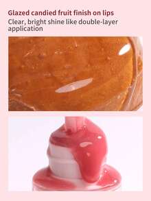 Rom&Nd 1入 3.5g Juicy Lip Tint 06 Cherry Peel 櫻桃皮色，鮮豔櫻桃色調顯白，快乾輕盈唇彩，適合日常出遊與短途旅行，晶瑩亮澤玻璃唇妝唇部化妝品 - 這果汁唇釉 06 剝落櫻桃 - 查看 5
