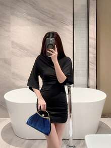 Fashion Handbag Evening Clutch Bag For Formal Dress - Navy Blue - View 10