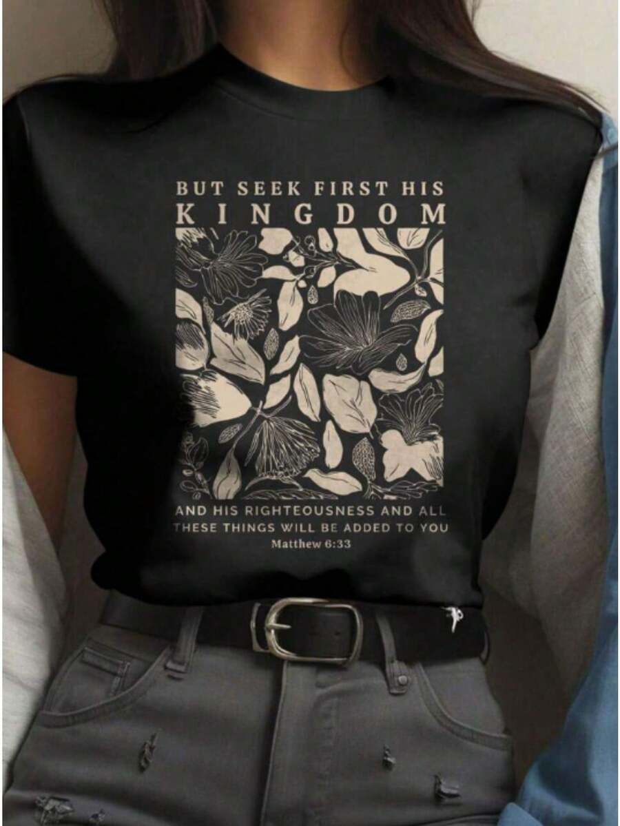 Women T-Shirts - Black - View 1