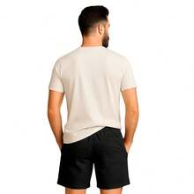 Set Of 3 Premium Linen Shorts For Men - Luxury Beachwear - 珊瑚粉 - 查看 5