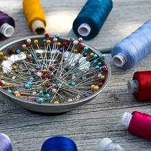 100pcs Mixed Color Pearl Straight Pins Set | Colorful Handmade Sewing Needles | For Fabric Art/Fashion Sample Fabric Positioning And Fixing | Fashion Design Board Supplement | Essential Pearl Pins Tool Set For Handicraft Lovers - Sets - View 3