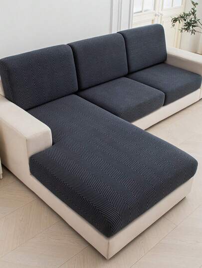 1 chiếc bọc đệm ghế sofa màu xám đậm, co giãn, dùng để bọc tựa lưng, bảo vệ ghế sofa, chống bụi bẩn, có thể tháo rời và giặt được, phù hợp cho mọi mùa, lý tưởng để trang trí phòng khách.