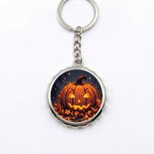Halloween Keychain  Enchanting Halloween Jack-O'-Lanterns & Spooky Lights - Yuan - View 1