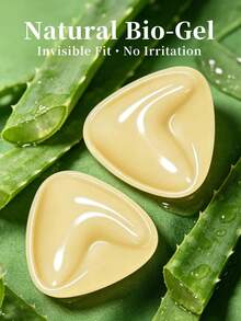 1 Pair Self-Adhesive Invisible Reusable Thickened Nipple Covers, Suitable For Backless Dresses, Weddings, Deep V Necklines, Multi-Occasion - Multicolor - View 2