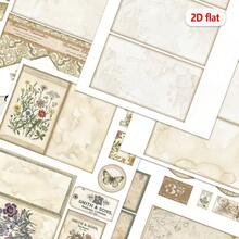 2D Flat Natural Journal Junk Journal Folio Kit, Folio Booklet Craft Kit, Junk Journal Kit, Scrapbooking Supplies, Journaling Decor, Mini Folio Writer Folder Project, Arts & Crafts Gifts, Handmade Decor Accessories For Junk Journal & Scrapbook Projects – Includes Video - YC0137 - View 3