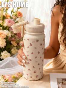 1 chiếc cốc giữ nhiệt hai lớp bằng thép không gỉ, dung tích 600ml (20oz), họa tiết vườn hoa hồng, thích hợp cho hoạt động ngoài trời, thể thao, đáy phẳng, dùng cho văn phòng, ngoài trời, nhà cửa, lễ hội, sinh nhật, tháng Ramadan và các ngày lễ khác. - Nhiều màu - Xem 6