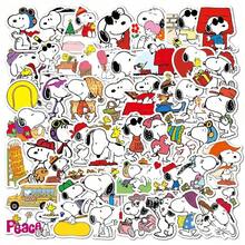 Peanuts 50pcs Authentic Cute Aesthetic Sticker Pack, Suitable For Laptop, Skateboard, Luggage, Water Bottle, Kawaii Decoration - 50pcs - View 2